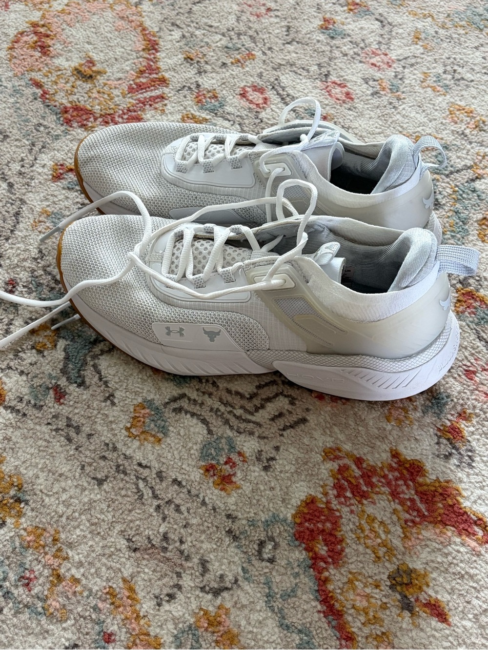Under Armour Men’s White Athletic Training Sneakers. Project Rock